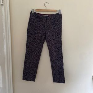 Leopard Print Ankle Cropped Pants from Boden.